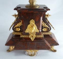 Paire de candélabres Napoléon III chandeliers bronze candelabras pendule clock