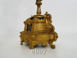 Paire de candélabres à 4 branches bronze et marbre style Napoléon III. XIXème