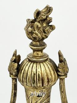 Paire de candélabres bronze doré style Louis XVI Napoléon III XIXème