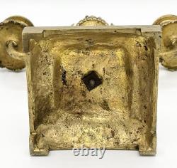 Paire de candélabres bronze doré style Louis XVI Napoléon III XIXème