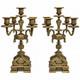 Paire De Cand&eacute;labres En Bronze Dor&eacute; Napol&eacute;on Iii