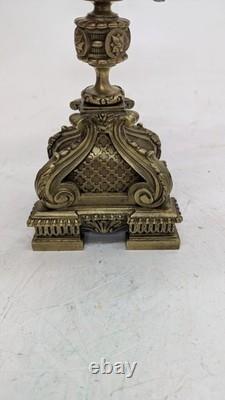 Paire de candélabres en bronze doré napoléon III Paire de candélabres en bronze doré napoléon III