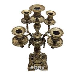 Paire de candélabres en bronze doré napoléon III