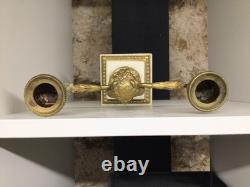 Paire de chandeliers Faunes Bacchus