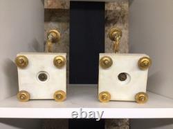 Paire de chandeliers Faunes Bacchus