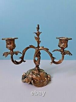Paire de chandeliers Rocaille, Bougeoirs de srtyle Louis XV