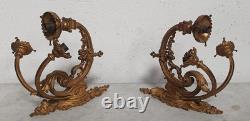 Paire de grandes appliques en bronze Napoléon III
