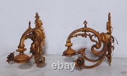 Paire de grandes appliques en bronze Napoléon III