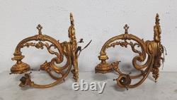 Paire de grandes appliques en bronze Napoléon III
