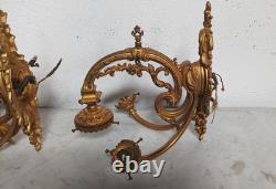 Paire de grandes appliques en bronze Napoléon III