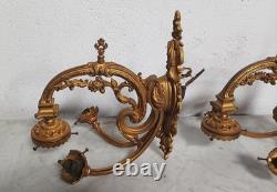 Paire de grandes appliques en bronze Napoléon III
