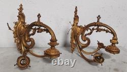Paire de grandes appliques en bronze Napoléon III
