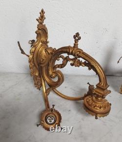 Paire de grandes appliques en bronze Napoléon III