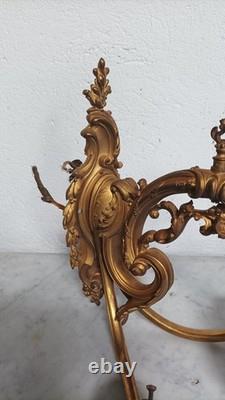 Paire de grandes appliques en bronze Napoléon III