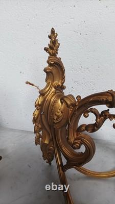 Paire de grandes appliques en bronze Napoléon III