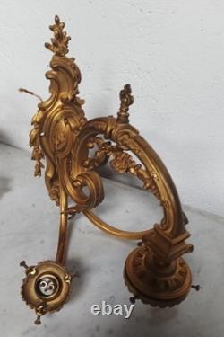 Paire de grandes appliques en bronze Napoléon III