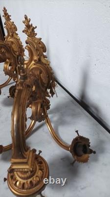 Paire de grandes appliques en bronze Napoléon III