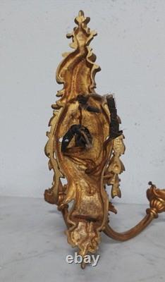 Paire de grandes appliques en bronze Napoléon III