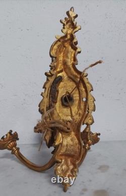 Paire de grandes appliques en bronze Napoléon III