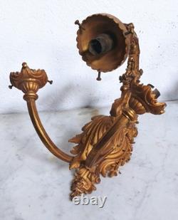 Paire de grandes appliques en bronze Napoléon III