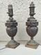 Paire De Lampe à Huile Bronze Satyre Faune électrifié Empire Napoléon Iii Lamp