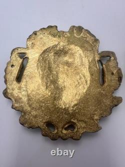 Paire de mascarons décoratifs en bronze XIXe éléments de meubles
