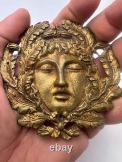 Paire de mascarons décoratifs en bronze XIXe éléments de meubles