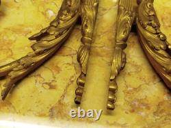 Paire porte Embrasse bronze doré XIXème Napoléon III monogramme GH 0 49MAG 26/01