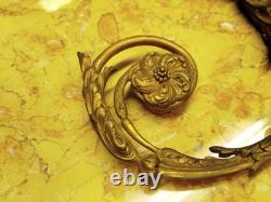 Paire porte Embrasse bronze doré XIXème Napoléon III monogramme GH 0 49MAG 26/01