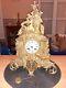 Pendule Doré Regule Bronze Xix ème Clock Pendulum Louis Xvi Napoléon Iii 42 Cm