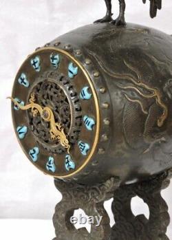 Pendule Susse Escalier De Cristal C. 1870 Aesthetic Movement Chinoiserie Clock