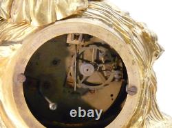 Pendule à l'escargot d'époque Napoléon III clock uhr reloj orologio bronze