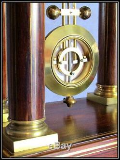 Pendule bronze Napoléon III, Second Empire, mouvement 3 aiguilles clock Pendel