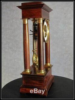 Pendule bronze Napoléon III, Second Empire, mouvement 3 aiguilles clock Pendel