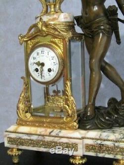 Pendule cage Napoléon III Pendule en bronze, Empire, clock