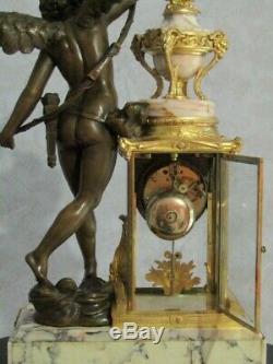 Pendule cage Napoléon III Pendule en bronze, Empire, clock