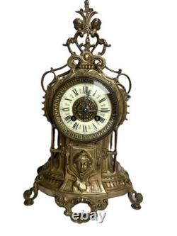 Pendule cartel en bronze Napoléon III fin XIXème