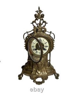 Pendule cartel en bronze Napoléon III fin XIXème