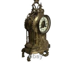 Pendule cartel en bronze Napoléon III fin XIXème