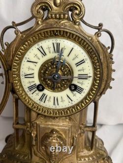 Pendule cartel en bronze Napoléon III fin XIXème
