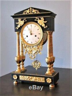 Pendule en bronze, Empire, clock Napoléon III