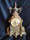 Pendule En Bronze Doré/patiné Mascaron/cassolette Louis Xvi / Napoléon Iii/xixe