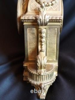 Pendule en bronze doré/patiné mascaron/cassolette Louis XVI / Napoléon III/XIXe