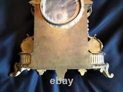 Pendule en bronze doré/patiné mascaron/cassolette Louis XVI / Napoléon III/XIXe