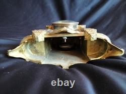 Pendule en bronze doré/patiné mascaron/cassolette Louis XVI / Napoléon III/XIXe