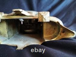 Pendule en bronze doré/patiné mascaron/cassolette Louis XVI / Napoléon III/XIXe