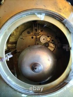 Pendule en bronze doré/patiné mascaron/cassolette Louis XVI / Napoléon III/XIXe