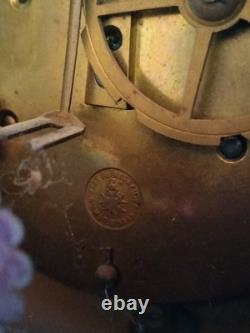 Pendule en bronze doré/patiné mascaron/cassolette Louis XVI / Napoléon III/XIXe