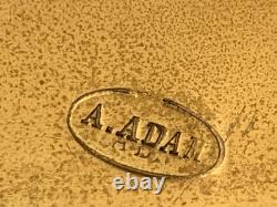 Pendule époque Napoleon III. Signature. A. ADAM. Dorure. Bronze France