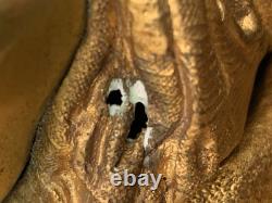 Pendule époque Napoleon III. Signature. A. ADAM. Dorure. Bronze France